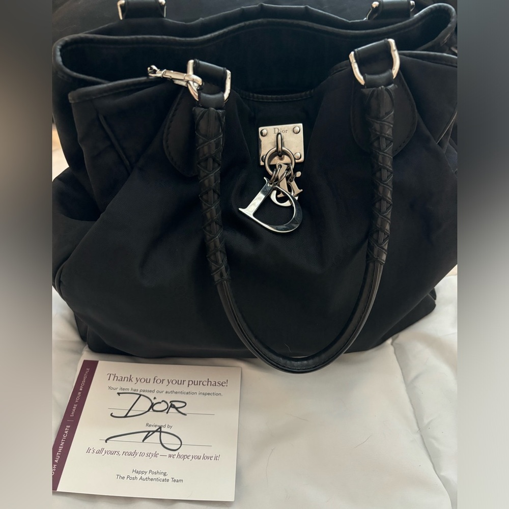 Stunning 🖤 Black Dior Nylon Purse 🖤